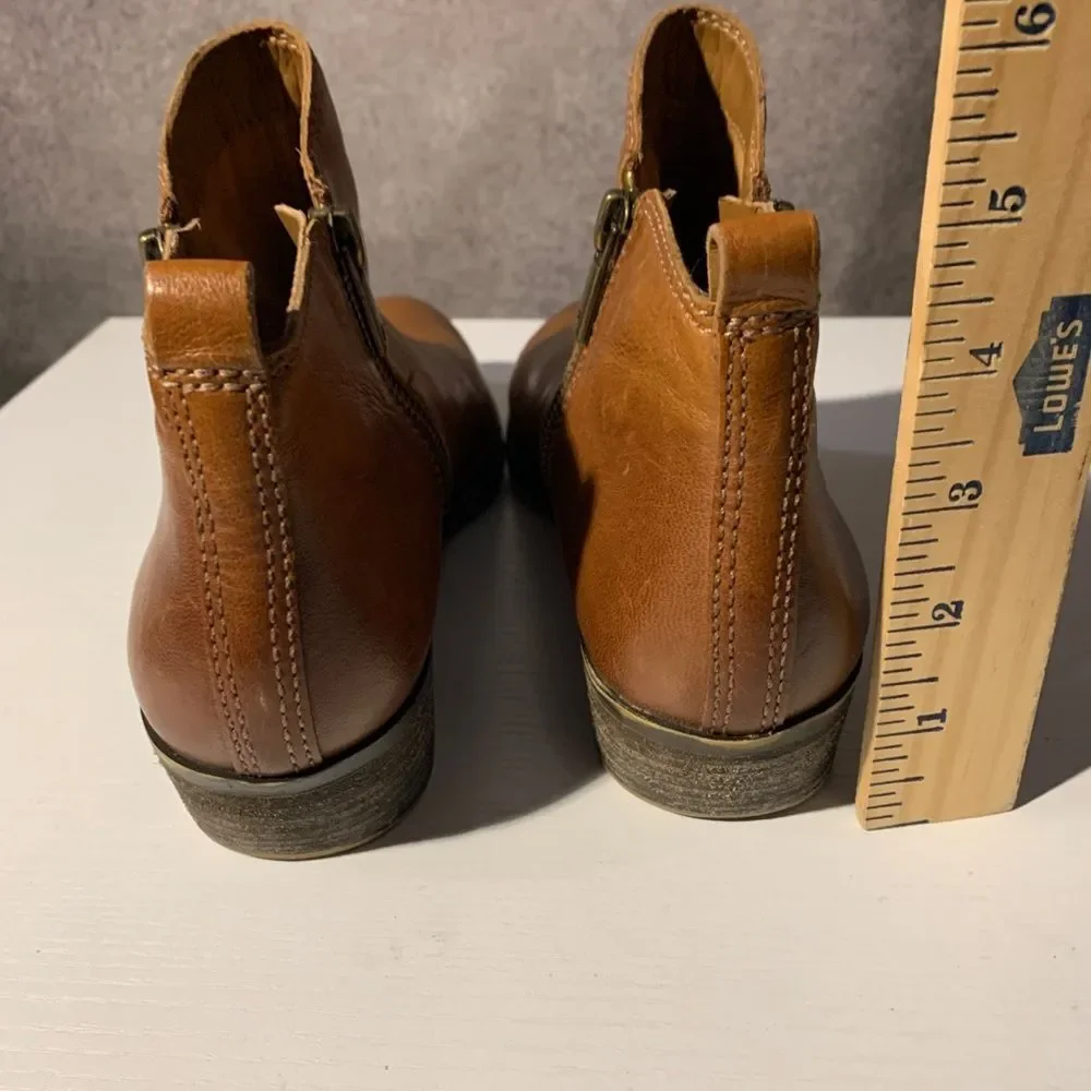 Lucky Brand Basel Booties Toffee Leather Women’s Size 7.5M - Picture 4 of 8